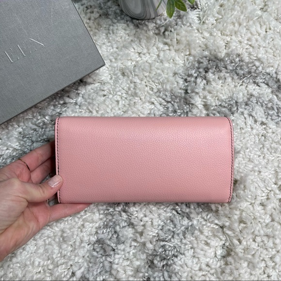 Alexander McQueen Skull Wallet Crossbody Bag on Silver Chain Leather Pink - Picture 11 of 17